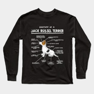 Anatomy of a Jack Russel Terrier Long Sleeve T-Shirt